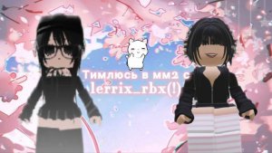 тимлюсь в мм2 с lerrix_rbx(!)  *две агро девочки* 🐾