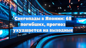 Снегопады в Японии: 68 погибших, прогноз ухудшается на выходные