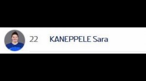 KANEPPELE Sara