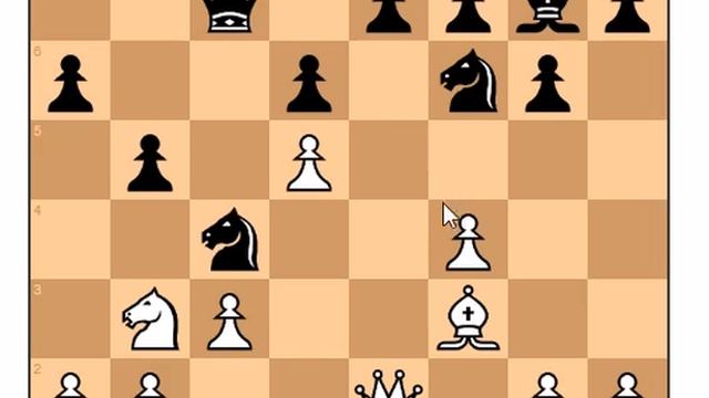 Гениальная комбинация с жертвой коня на _d8_ смотреть онлайн