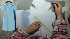 Моделирование. Стильное и модное платье из 50-х. Выкройка № 1953.