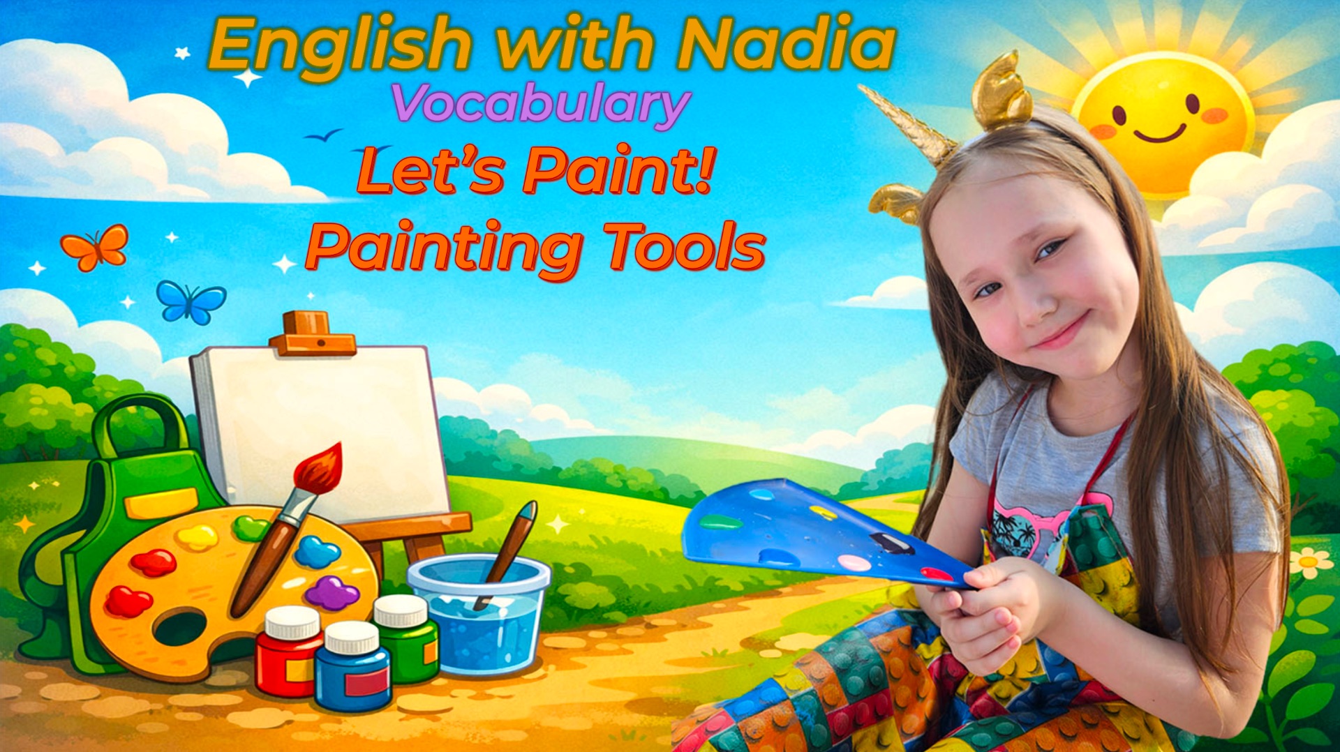 Painting Tools Vocabulary/Лексика по теме «Инструменты для рисования»