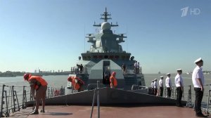 После дальнего похода в Петропавловск-Камчатский вернулся корвет "Гремящий".