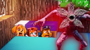 😱 Я И ЩЕНЯЧИЙ ПАТРУЛЬ СПРЯТАЛИСЬ ПОД КРОВАТЬЮ от EXE ДЕМОГОРГОНА В МАЙНКРАФТ ОЧЕНЬ СТРАННЫЕ ДЕЛА