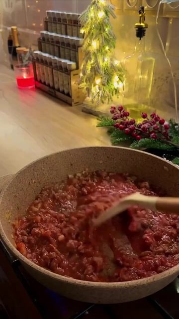 🍝 Птитим с мясным соусом  #обеды #ужины #горячее