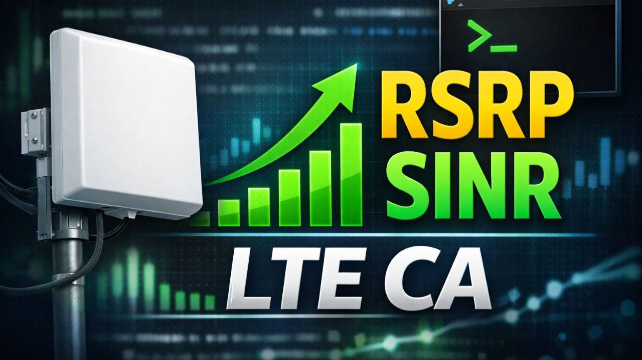 RSRP  SINR  CA в MikroTik  удобный мониторинг LTE T77W968