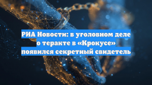 РИА Новости: в уголовном деле о теракте в «Крокусе» появился секретный свидетель