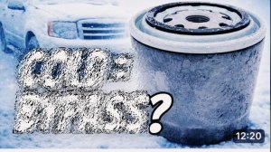 Заморозили масляный фильтр чтобы проверить перепускной клапан