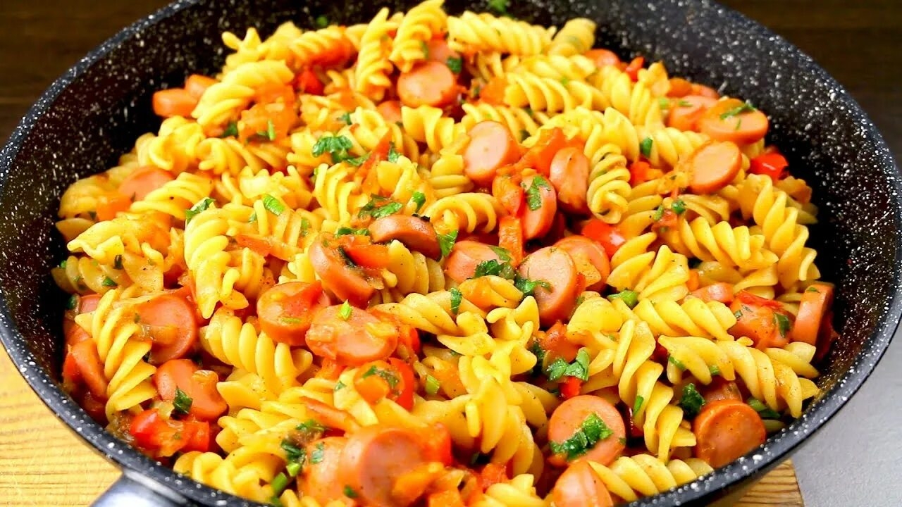 🍝 Макароны с сосисками 🍝 Макароны с сосисками