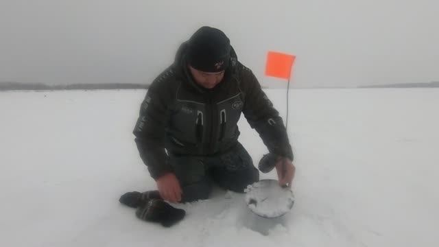 Поставил жерлицы на меляке у русла с утра, а вечером приехал