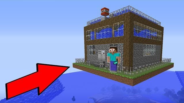 ЛЕТАЮЩИЙ ДОМ ПРОФЕССИОНАЛА 100% ЗАЩИТА ТРОЛЛИНГ ЛОВУШКА В МАЙНКРАФТ !  КАК ВЫЖИТЬ ПРО ПРОТИВ ЦУНАМИ смотреть онлайн