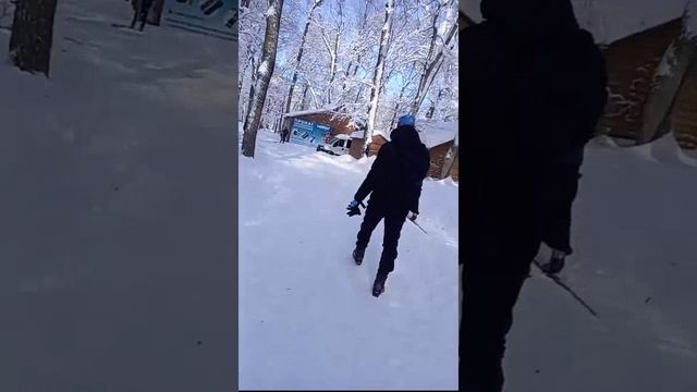 Лыжная жизнь 😃(06.02.26). 5101-вый вид диеты,- Вместо обеда,встаём на лыжи и ходим часик 😊😉🙂👍