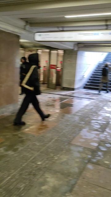 После снегопадов в центре Москвы Воздвиженка