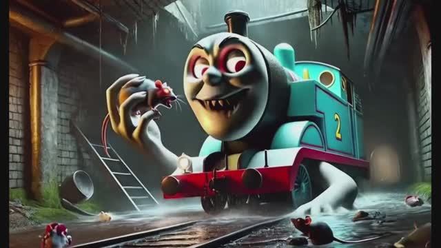 🚂 Паровозик ТОМАС vs ЧУХ‑ЧУХ ЧАРЛЬЗ! 😱 МУЛЬТИКИ: жутковатый баттл на рельсах! ☠️ Кто кого? 🔥 смотреть онлайн