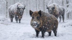 Самые суровые испытания для лесных животных: как дикие звери выживают в сильные морозы и метели?