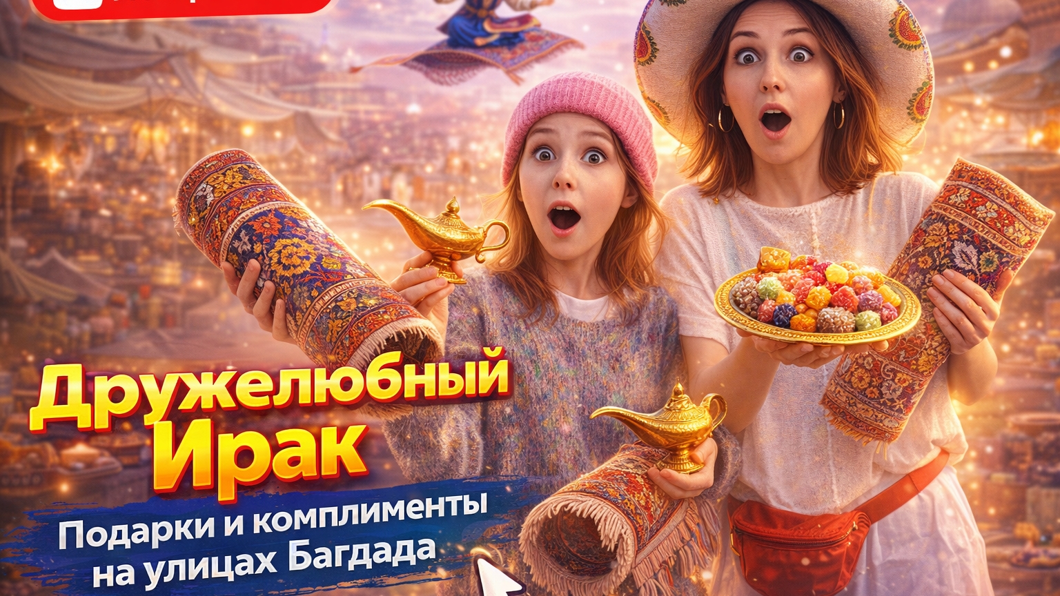 Дружелюбный Ирак. Угощают сладостями прямо на улице.