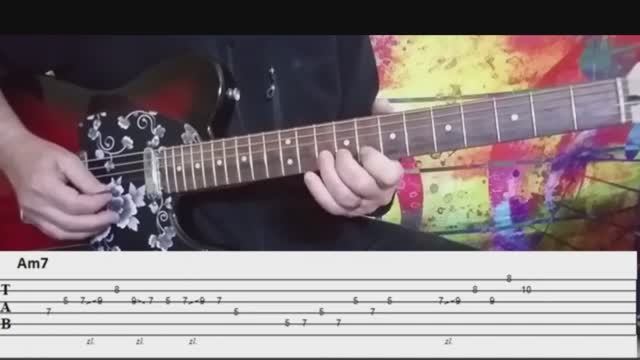 Blues in Am(tab,backing track) смотреть онлайн