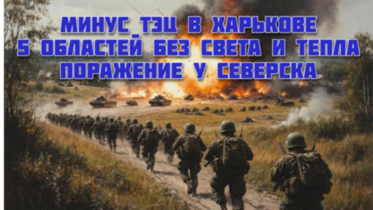 Новости СВО Сегодня-минус ТЭЦ в Харькове. 5 областей без света и тепла. Поражение у Северска смотреть онлайн
