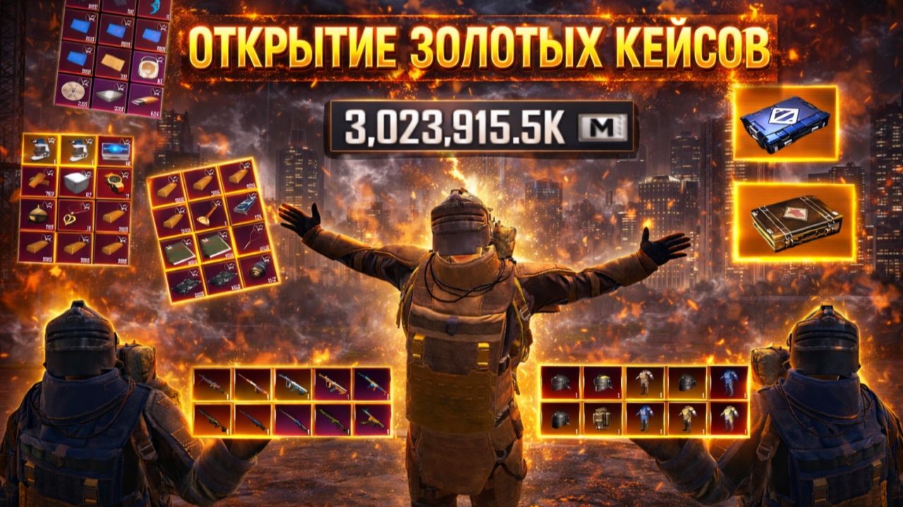 ОТКРЫТИЕ ЗОЛОТЫХ КЕЙСОВ НА 3ККК В МЕТРО РОЯЛЬ! смотреть онлайн