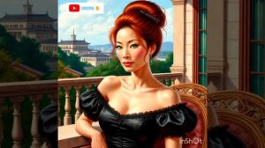 ЯПОНСКАЯ РЫЖЕВОЛОСАЯ КРАСАВИЦА НА БАЛКОНЕ нейросеть озвучка