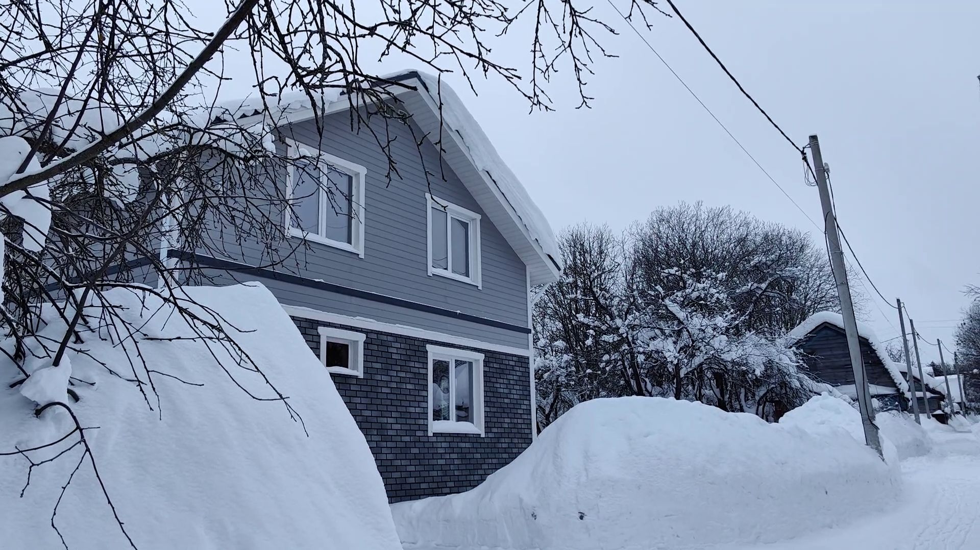 7 февраля 2026 Приехала на Дачу Все Засыпано Снегом