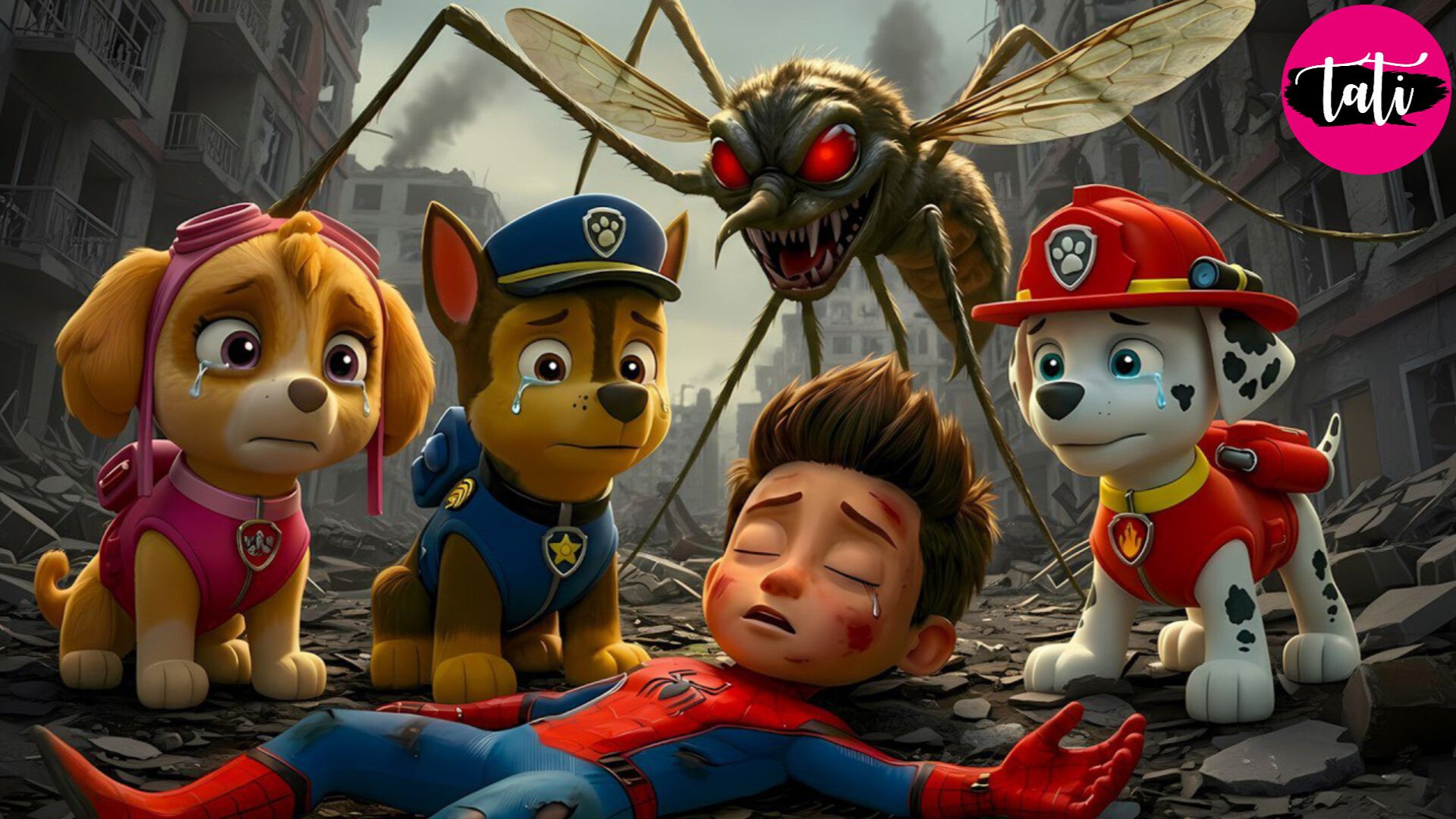 Щенячий патруль и Маршалл. Залипательное видео. Мультфильм для детей и малышей. Анимация 196 смотреть онлайн