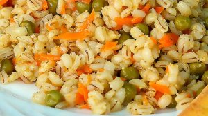 Перловка с овощами. Вкусно и полезно.