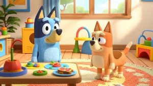 Блюи и Бинго задумали что-то Bluey & Bingo Блуи и Бинго мультик про собак щенков супергерои