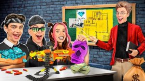 ШКОЛА БАНДИТОВ ! Стали БАНДИТАМИ на 24 Часа Челлендж