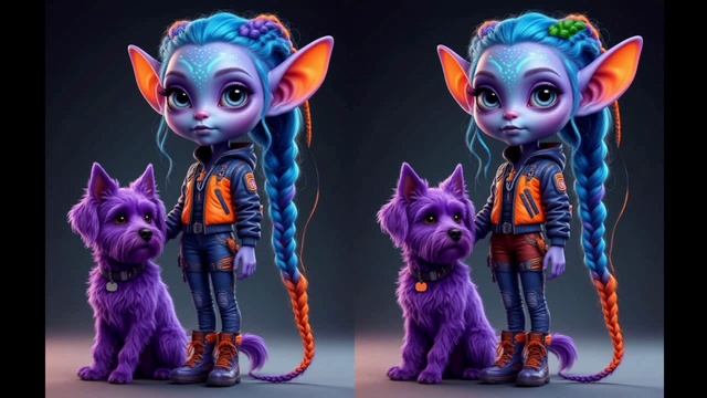 Прогулка с лиловым другом Прогулка с лиловым другом