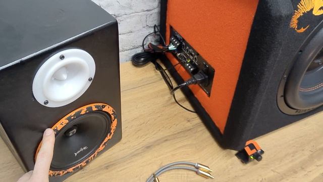 Готовая АУДИОСИСТЕМА для Дома и  Авто. DL Audio Piranha 12A Black 2.1 V.2 12V/220V