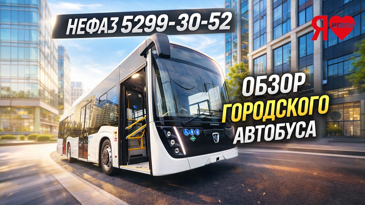 🚌 НЕФАЗ 5299-30-52 Обзор. Полунизкопольный, три двери газ, автомат. В наличии! 🚌 НЕФАЗ 5299-30-52 Обзор. Полунизкопольный, три двери газ, автомат. В наличии!