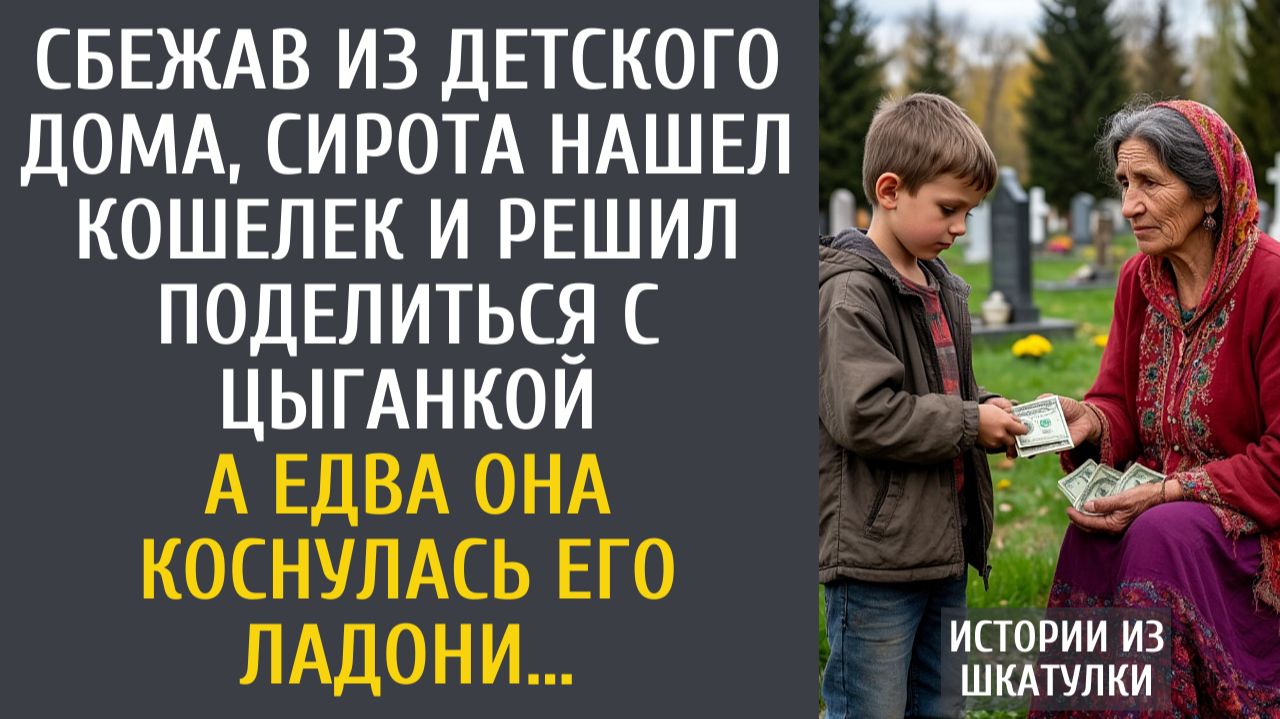 Истории из жизни Сбежав из детдома, сирота нашел кошелек и решил поделиться с цыганкой… А коснувшись смотреть онлайн
