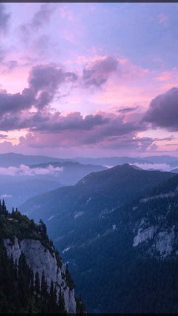 Закат в горах