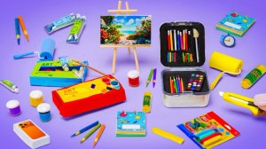 Сделай сам миниатюрные школьные принадлежности! Маленькие поделки для детей 🎨