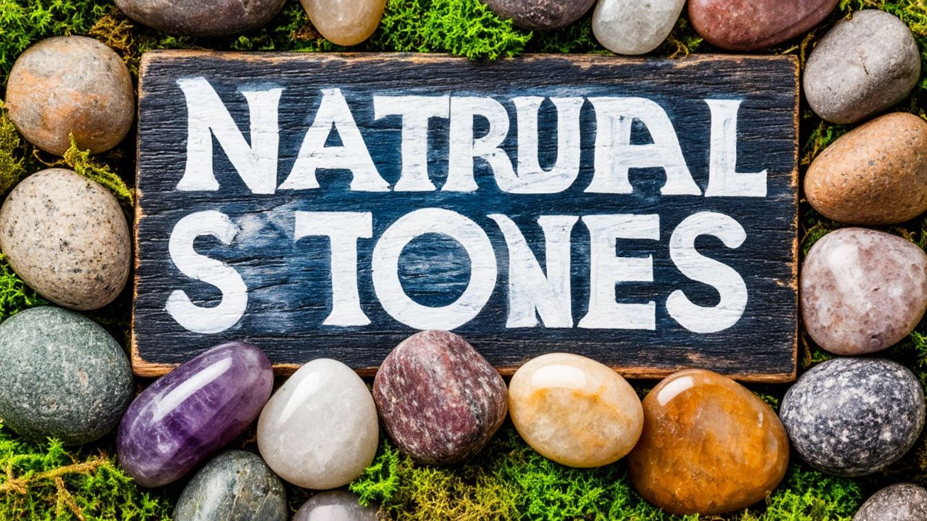 Природные камни «Лабрадор, Аметист, Чароит»