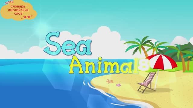 Словарь английских слов Морские животные - See Animals