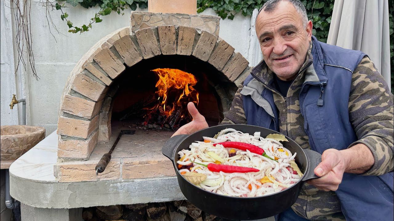 Оссобуко по-армянски. Сочная и вкусная телятина в помпейской печи смотреть онлайн