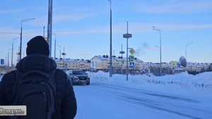 Северный городок за полярным кругом. Прогулка по улочкам. Видео не для всех Лабытнанги ЖизньСеверян