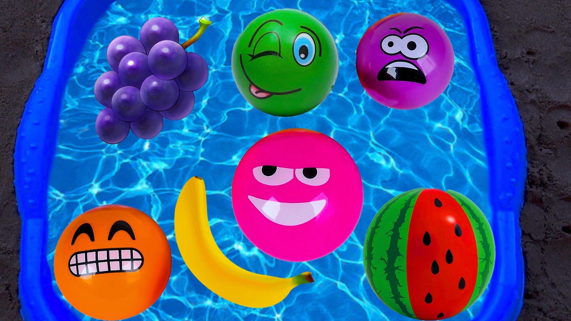 Учим Названия Овощей и Фруктов | Мультик Для Малышей | Развивающий Мультик Для Детей | Играем в Воде смотреть онлайн