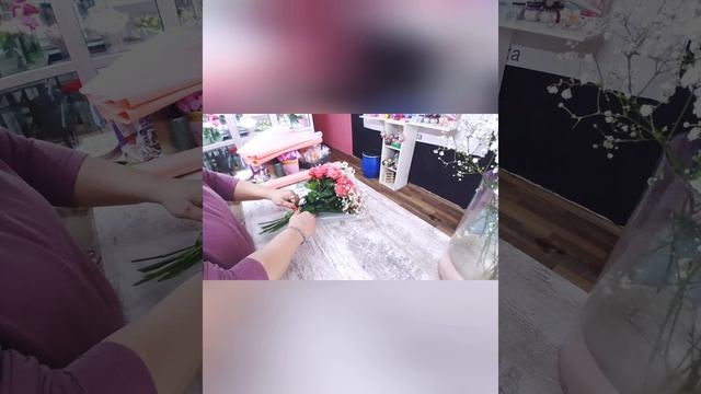 Букет из кустовой розы