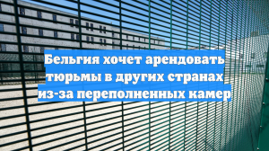 Бельгия хочет арендовать тюрьмы в других странах из-за переполненных камер