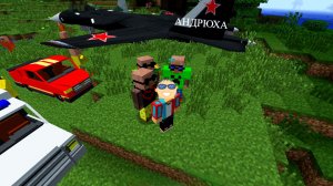 У нас в деревне самая крутая и самолёты в Майнкрафт|Андрюха Minecraft