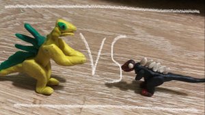 Годзилла black blood VS Телепортирующий Годзилла