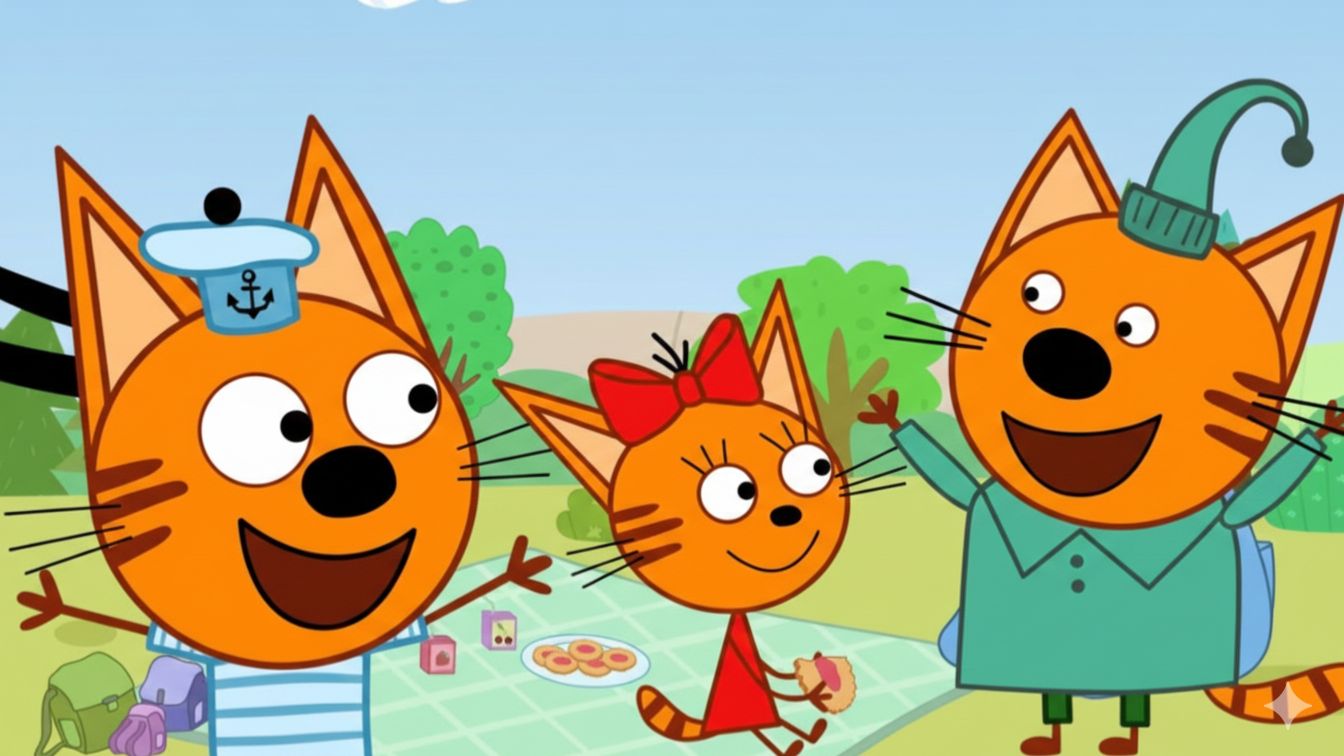 Три Кота Мультфильм | Учим Цвета | Три Кота Мультик Смотреть | Развивающая Игра смотреть онлайн