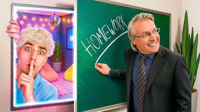 Я построил в школе 3 СЕКРЕТНЫЕ КОМНАТЫ! А4 смотреть онлайн