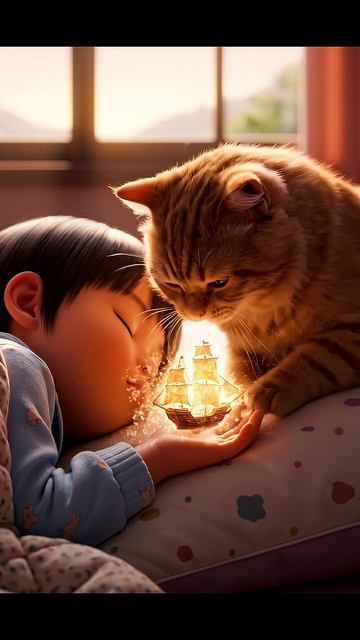 котик Хранитель снов / The cat is the Keeper of dreams #shorts  #cat #прикольныекоты #cute  #funny