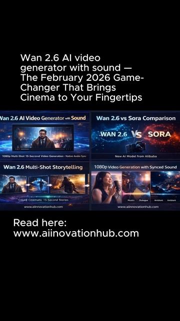 Wan 2.6 AI video generator with sound