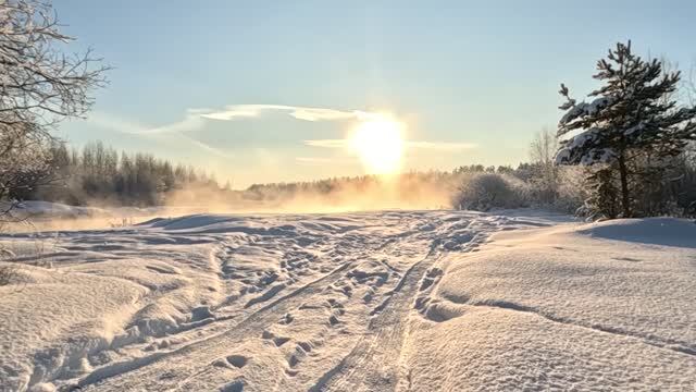 Солнечный морозный день