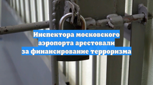 Инспектора московского аэропорта арестовали за финансирование терроризма
